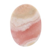 Cabochon plat ovale - palet - 8x6 mm en pierre gemme - Rhodochrosite x1