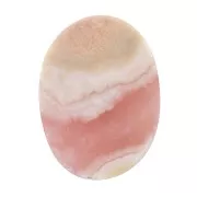 Cabochon plat ovale - palet - 8x6 mm en pierre gemme - Rhodochrosite x1