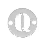 Intercalaire rond 2 trous 8.5 mm - lettre Q - Argent 925 x1