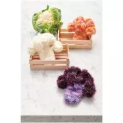 Creative Bubble Print - Fil à crocheter pour éponge tawashi - Aubergine x50g