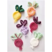 Creative Bubble Print - Fil à crocheter pour éponge tawashi - Aubergine x50g