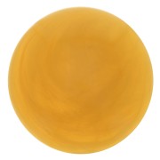 Cabochon rond en résine translucide 12 mm - Jaune miel marbré x1
