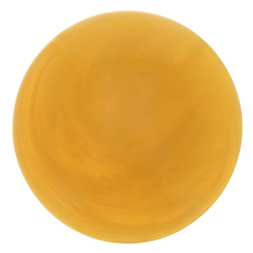 Cabochon rond en résine translucide 12 mm - Jaune miel marbré x1