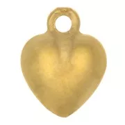 Mini breloque coeur 8x6 mm - Plaqué Or 3 microns x1