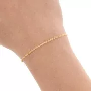 Chaîne maille Forçat 1.6 mm - Gold filled (or laminé)  x50cm