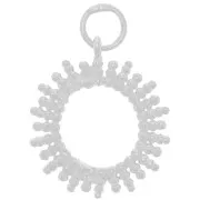 Pendentif soleil évidé avec petites boules 15 mm - Argent 925 x1