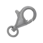 Fermoir mousqueton 13 mm - Argent 925 Rhodié Noir x1