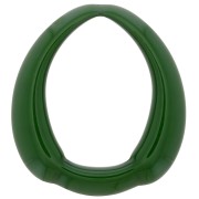 Pendentif goutte évidé ethnique en résine opaque 41x37 mm - Vert foncé x1|raw }}