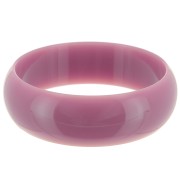 Bracelet jonc épais en résine opaque 68 mm - Vieux rose x1|raw }}