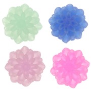 Cadeau - Cabochons fleur en résine 13 mm - Couleurs et taille aléatoires x2|raw }}