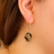 Pendentif main 20.5x15 mm en pierre gemme - Pierre de lune x1