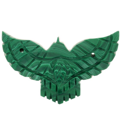 Intercalaire aigle 42x24 mm en imitation pierre gemme - Malachite x1