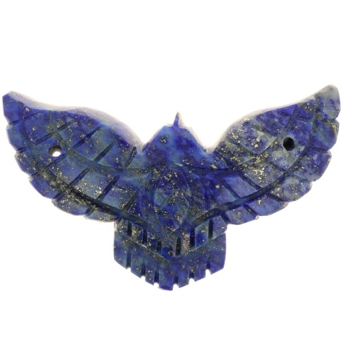 Intercalaire aigle 42x24 mm en pierre gemme - Lapis lazuli x1