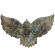 Intercalaire aigle 42x24 mm en pierre gemme - Labradorite x1|raw }}