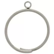 Bague fine avec anneau fermé - Taille 60 - Acier inoxydable 304 x1