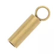 Embouts pour cordon 1 mm - Acier inoxydable 303 Doré x4