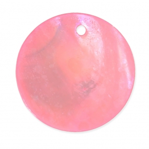 Lot de 20 Sequins Nacre 20 mm Rose