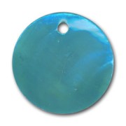 Lot de 20 Sequins Nacre 20 mm Turquoise|raw }}