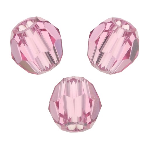 Perles rondes  PureCrystal 5000 3 mm - Rose x20