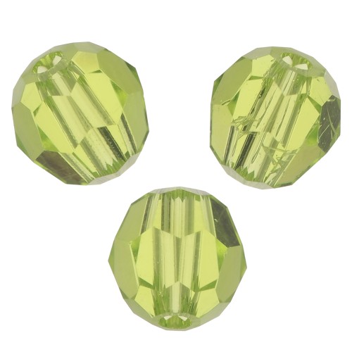 Perles rondes PureCrystal 5000 4 mm - - Citrus Green x20