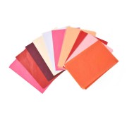 Assortiment de papiers de soie uni - Rouge - Rose x100