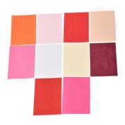 Assortiment de papiers de soie uni - Rouge - Rose x100