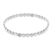 Bague fine - mini pastilles - Taille 52 - Argent 925 x1