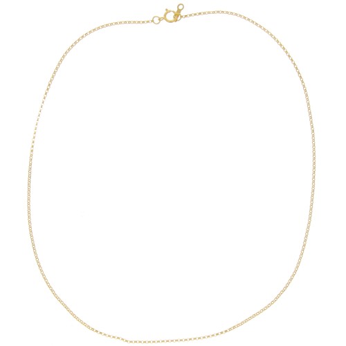 Tour de cou maille Jaseron 1.3 mm - Gold filled (or laminé)  x41cm