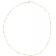 Tour de cou maille Rectangle 1.7 mm - Gold filled (or laminé)  x41cm