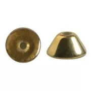 Perles en verre Konos® par Puca® 4x2 mm - Crystal Dorado x10g