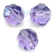 Perles rondes  PureCrystal 5000 6 mm Tanzanite  x6