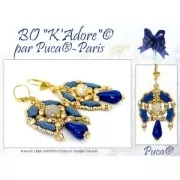 Perles en verre Konos® par Puca® 4x2 mm - Dark Gold Bronze x10g