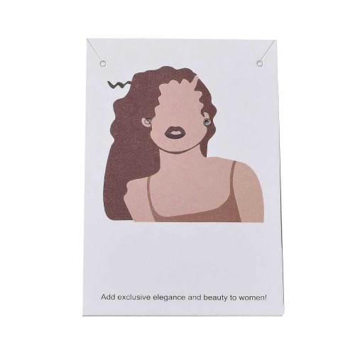 Lot de 20 cartes supports bijoux 9x6 cm boucles d'oreilles et colliers - Femme