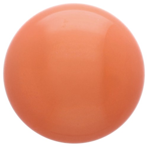 Cabochon rond en résine opaque 18 mm - Terracotta x1