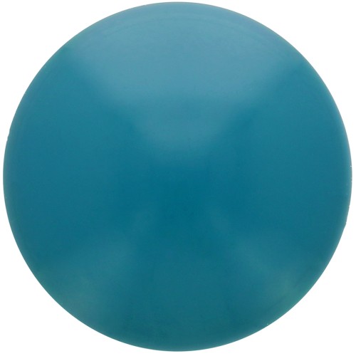 Cabochon rond en résine opaque 18 mm - Bleu canard x1