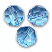 Perles rondes  PureCrystal 5000 6 mm Aquamarine  x6