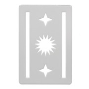 Intercalaire tissage perles Miyuki 11/0 exclu Perles & Co Soleil 16x11mm - Argenté|raw }}