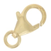 Fermoirs mousquetons 10 mm - Gold filled (or laminé)  x10|raw }}