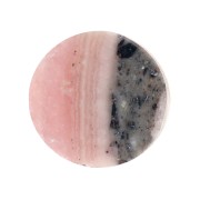Cabochon plat rond - palet - 6 mm - Rhodochrosite x1