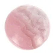 Cabochon rond 8 mm en pierre gemme - Rhodochrosite x1