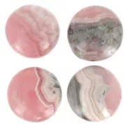 Cabochon rond 8 mm en pierre gemme - Rhodochrosite x1