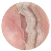 Cabochon rond 12 mm en pierre gemme - Rhodochrosite x1