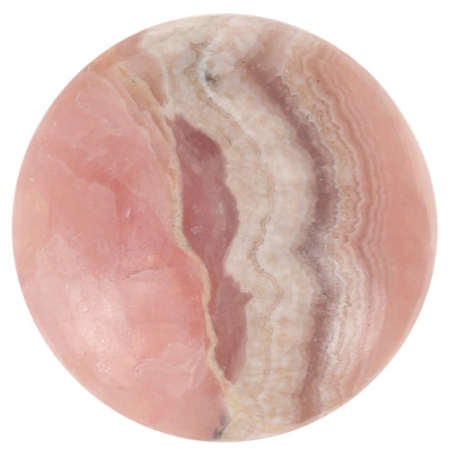 Cabochon rond 12 mm en pierre gemme - Rhodochrosite x1
