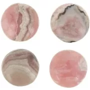 Cabochon rond 12 mm en pierre gemme - Rhodochrosite x1