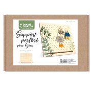 Porte bijoux en bois - présentoir bijoux pour boucles d'oreilles 25x30cm - Naturel|raw }}