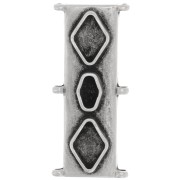 Cymbal - Connecteur pour perles Delica 11/0 31x14 mm Gerakari - Argenté vieilli