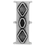 Cymbal - Connecteur pour perles Delica 11/0 31x14 mm Gerakari - Argenté vieilli