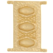 Cymbal - Connecteur pour perles Delica 11/0 18x14 mm Korakas - Doré à l'or fin x1