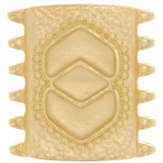 Cymbal - Connecteur pour perles SuperDuo 24x23 mm Pitrofos - Doré à l'or fin x1|raw }}