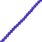 Perles rondelles facettées - rondes aplaties 3.5x3 mm - Bleu foncé x35cm|raw }}